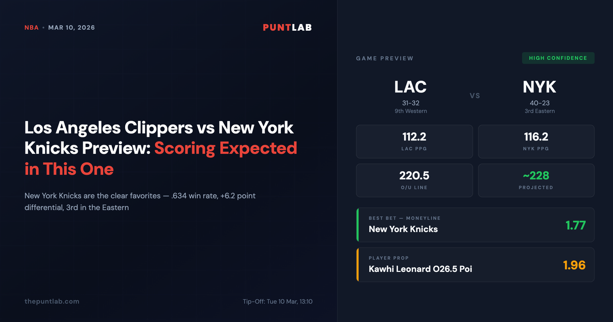 PuntLab NBA preview – Los Angeles Clippers vs New York Knicks betting tips, odds and player props