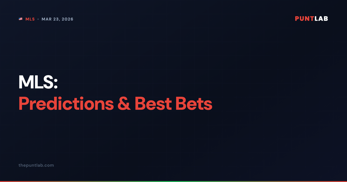 PuntLab MLS predictions and best bets for March 22–23, 2026